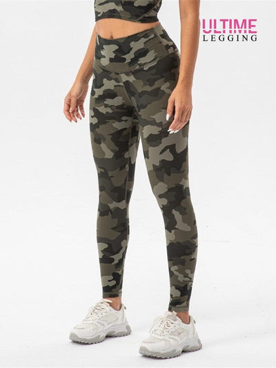 Legging Fitness Camouflage - Ultime-Legging Leggings Ultime Legging S Kaki 