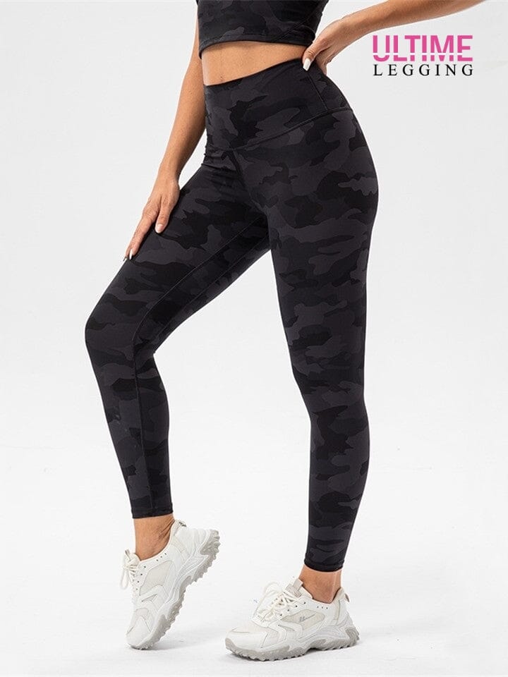 Legging Fitness Camouflage - Ultime-Legging Leggings Ultime Legging S Noir 