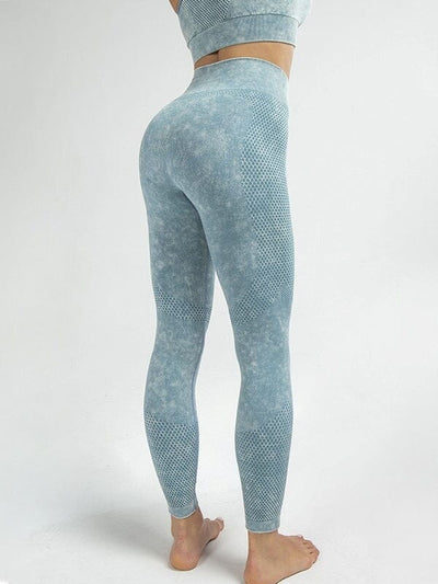Legging Fitness Gainant Sans Couture Ultime Legging S Bleu 