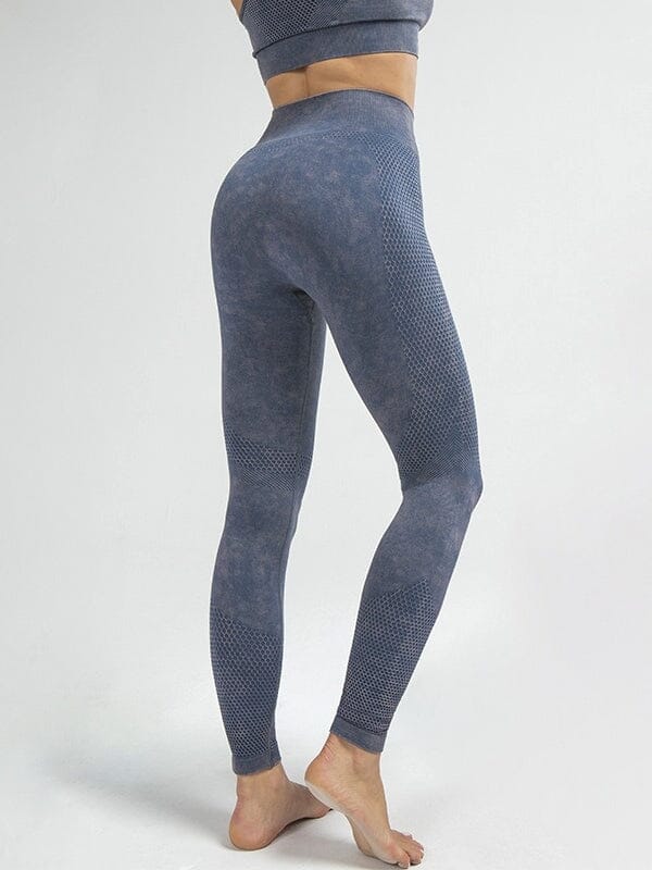Legging Fitness Gainant Sans Couture Ultime Legging S Bleu grisé 