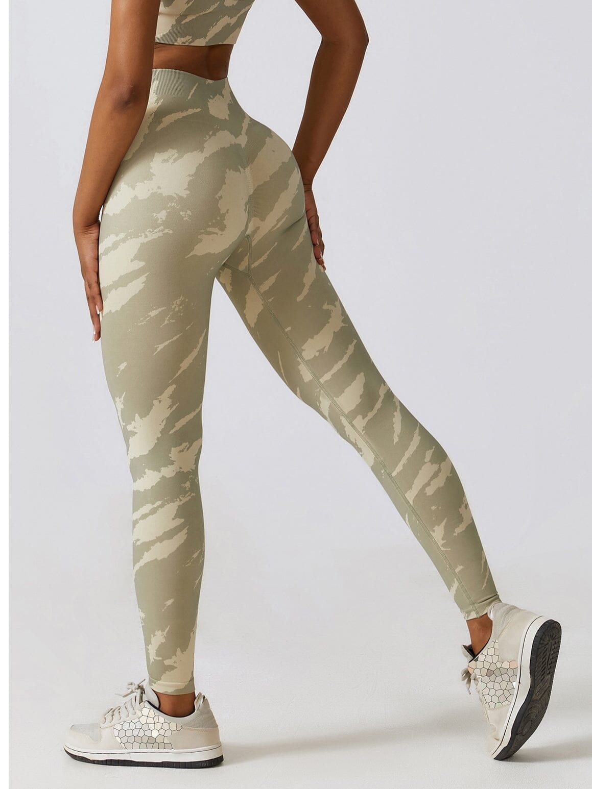 Femme Gym Legging Sport Pantalon De Yoga Taille Haute Spandex Bleu Noir