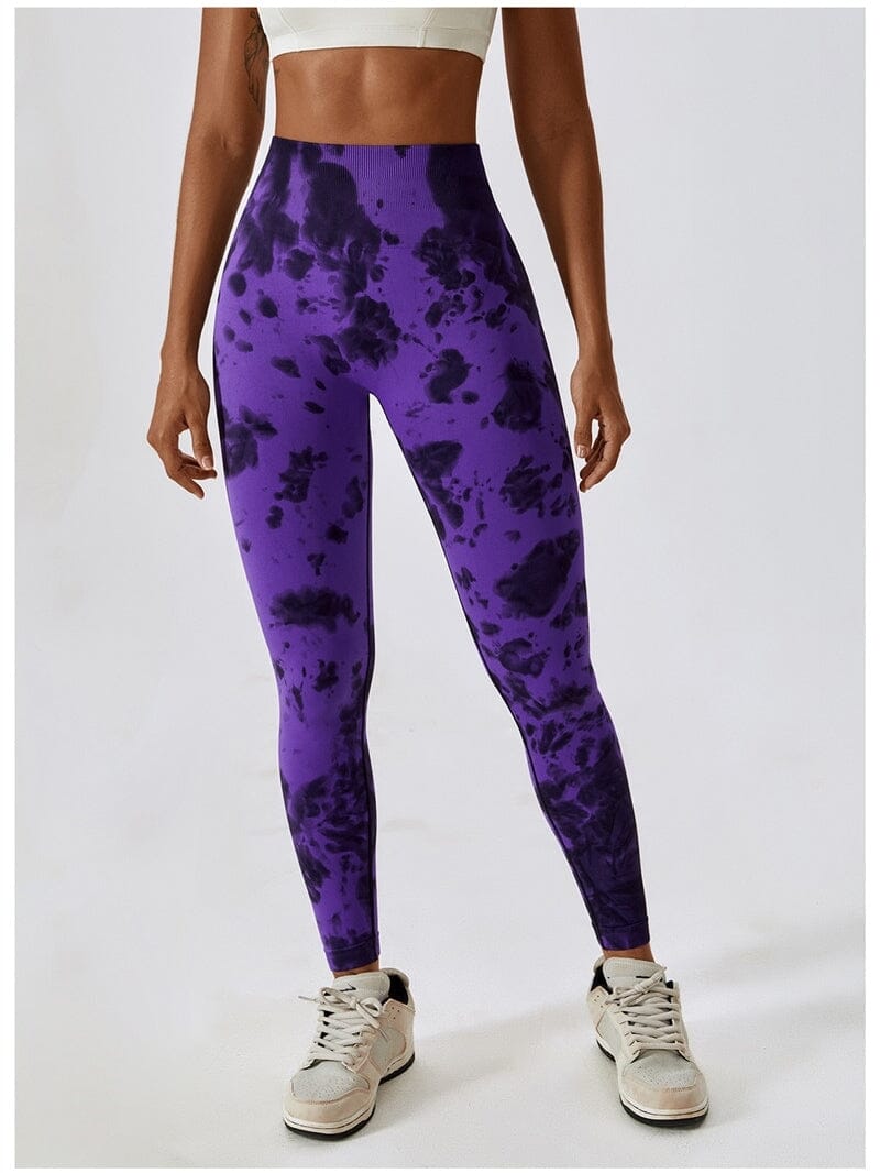 Legging Fitness Tie Dye Galbant Leggings Ultime Legging S Violet 