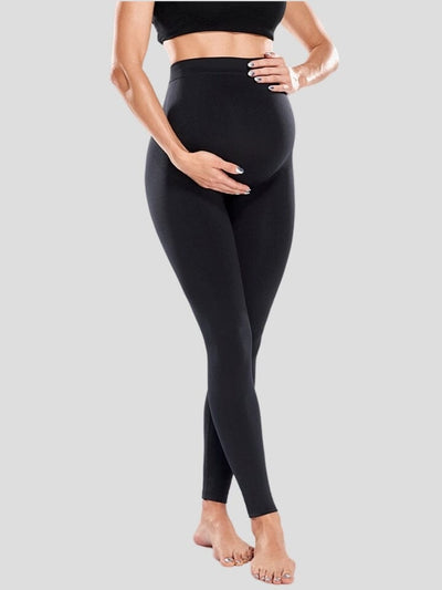 Acheter Leggings de grossesse taille haute, slim, vêtements de maternité  pour femmes enceintes, soutien du ventre, tricoté, pantalon modelant le  corps