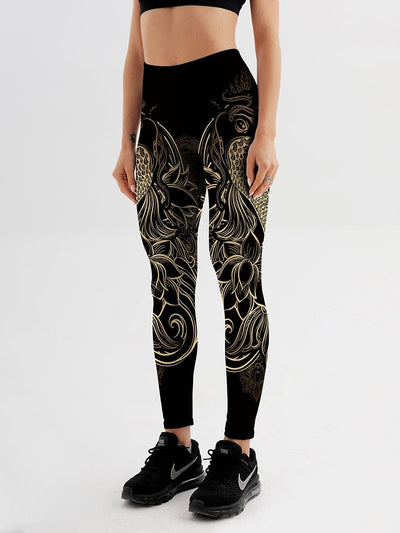 Legging Hibou Doré Imprimé Leggings Ultime Legging 