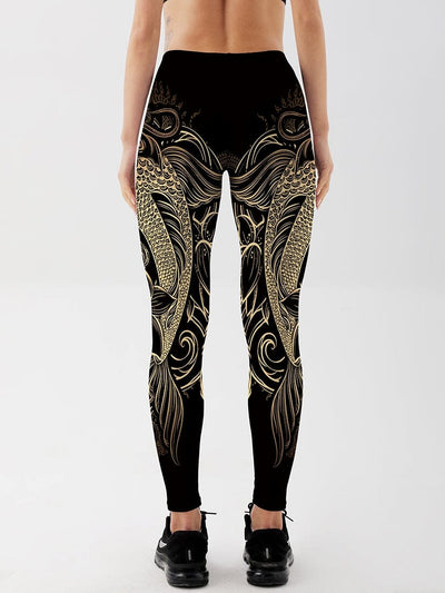 Legging Hibou Doré Imprimé Leggings Ultime Legging 
