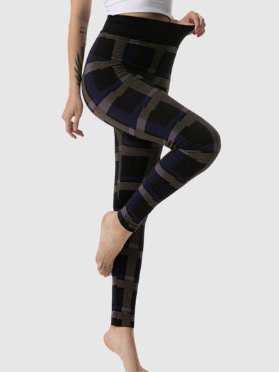 Legging Imprimé Carreaux Leggings Ultime Legging : Legging Femme | Vêtements de Sport 