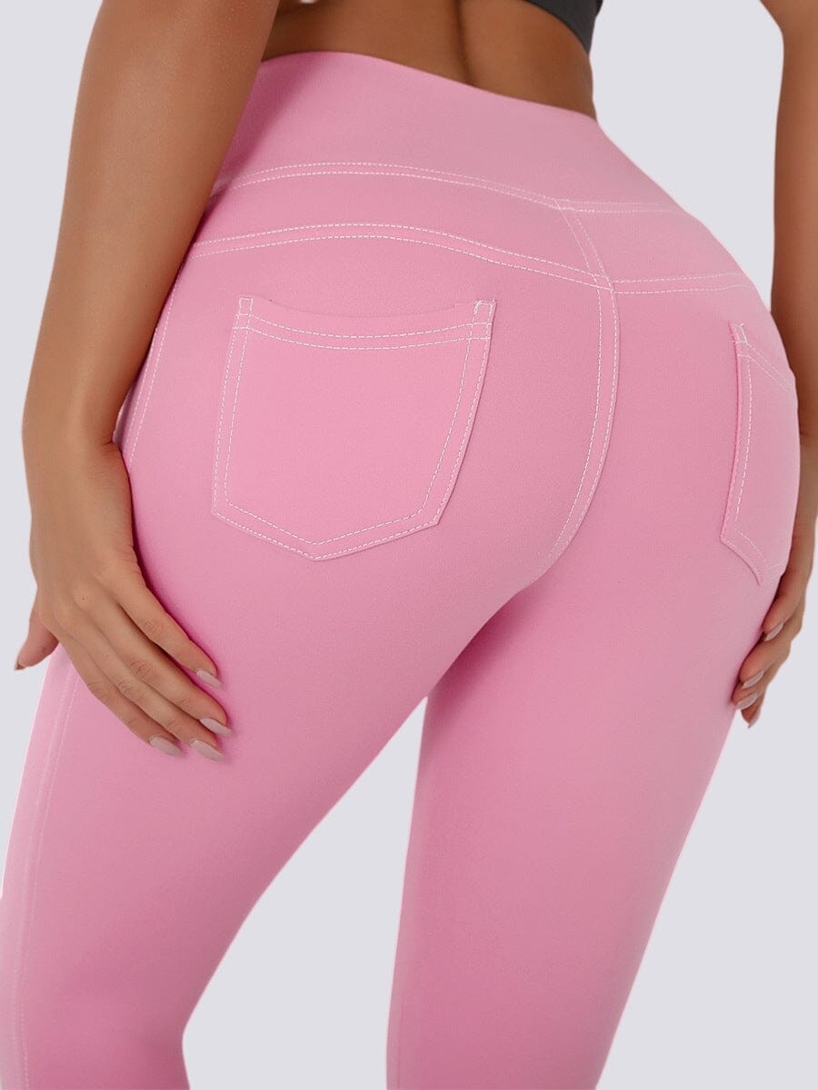 Legging effet jean amincissant outlet