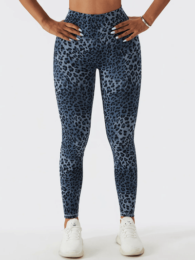 Legging Léopard Push Up Leggings Ultime Legging S Bleu 