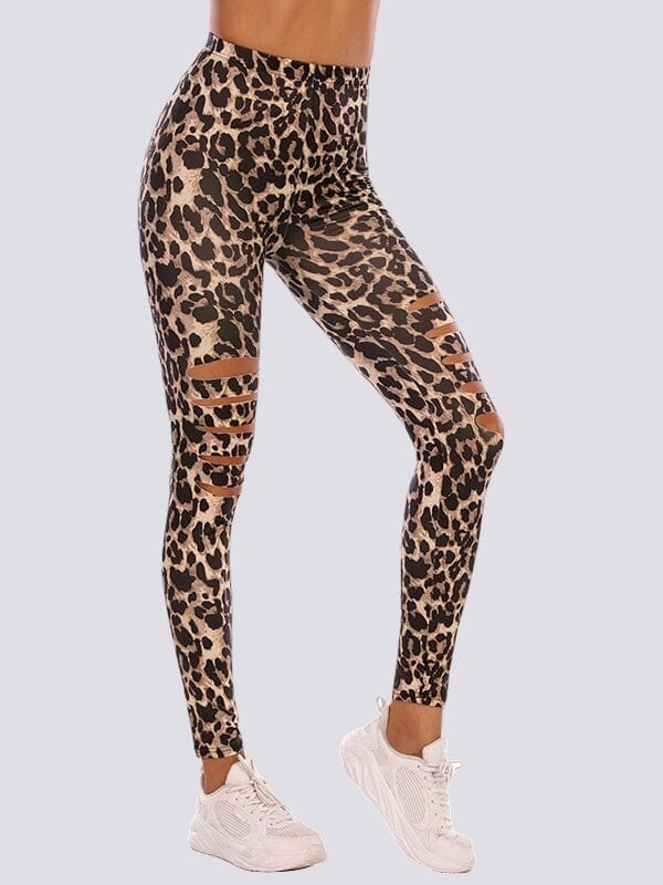 Legging Léopard Troué Leggings Ultime Legging S 