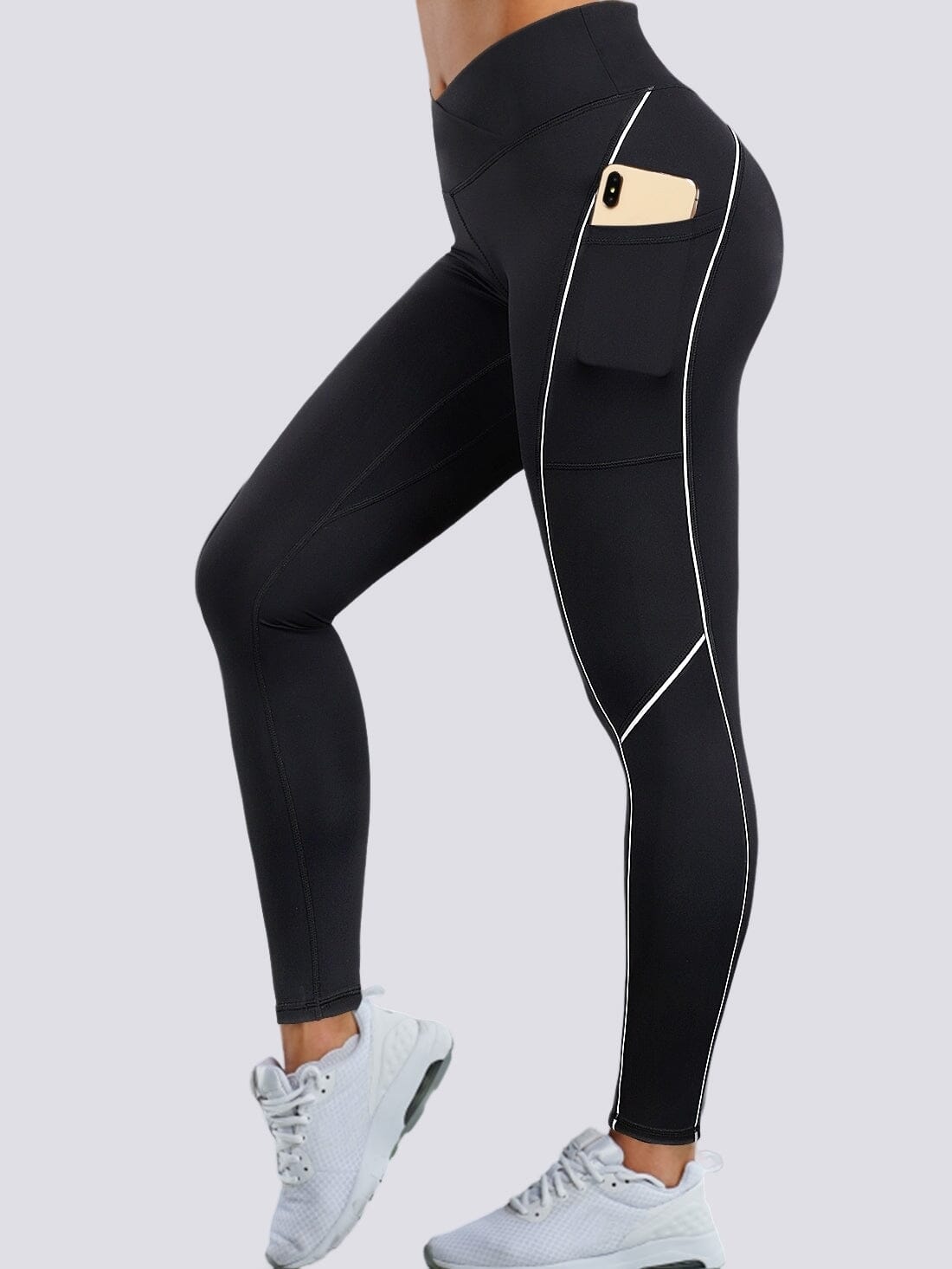 Legging Poche Téléphone Sport Ultime-Legging S Noir 