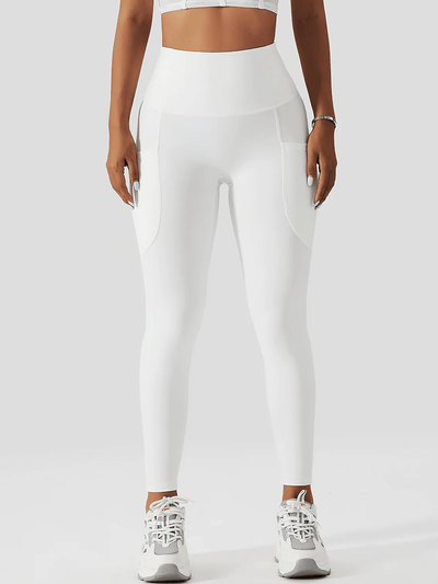 Legging Poches Taille Haute - Soraya Leggings Ultime Legging S Blanc 