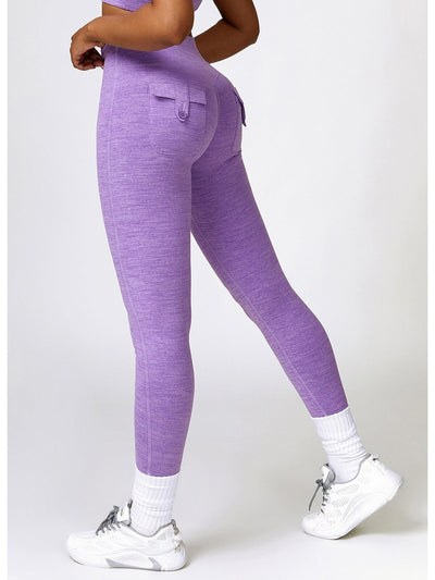 Legging Push Up Poches Chiné - Joséphine Leggings Ultime Legging S Violet 