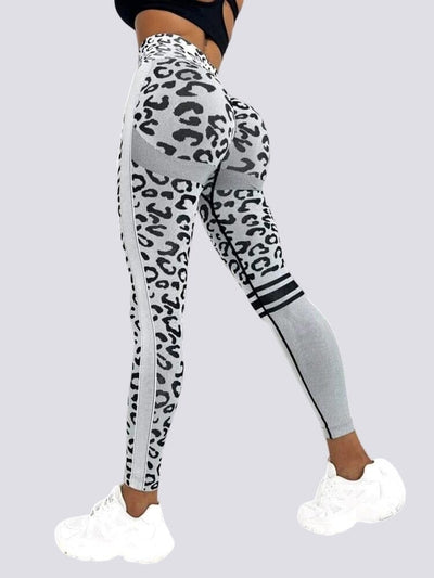 Legging Sans Couture Push Up Sport - Léopard Leggings Ultime Legging 