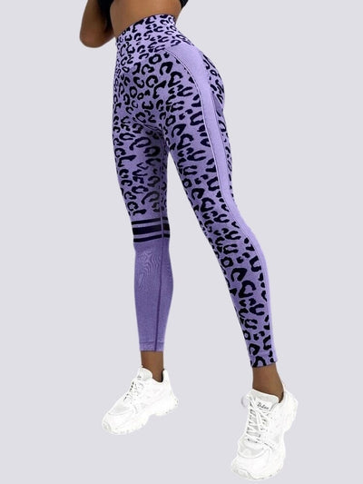 Legging Sans Couture Push Up Sport - Léopard Leggings Ultime Legging 