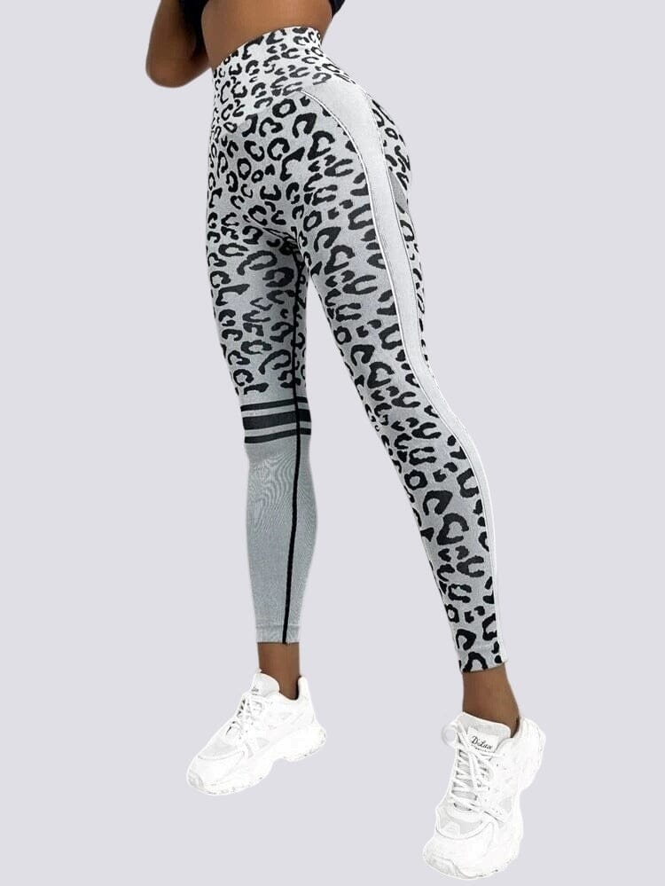 Legging Sans Couture Push Up Sport - Léopard Leggings Ultime Legging 