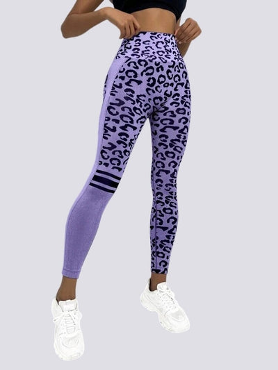 Legging Sans Couture Push Up Sport - Léopard Leggings Ultime Legging 