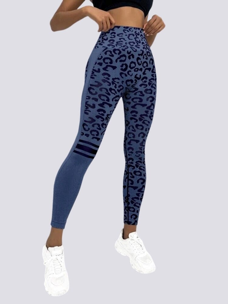 Legging Sans Couture Push Up Sport - Léopard Leggings Ultime Legging 