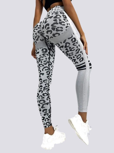 Legging Sans Couture Push Up Sport - Léopard Leggings Ultime Legging S Gris 