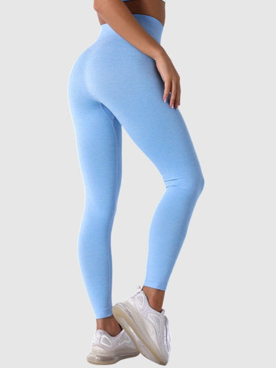 Legging Sans Couture Taille Haute Leggings Ultime Legging S Bleu 