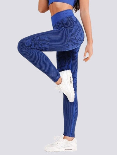 Legging Serpent Sans Couture Leggings Ultime Legging S Bleu 