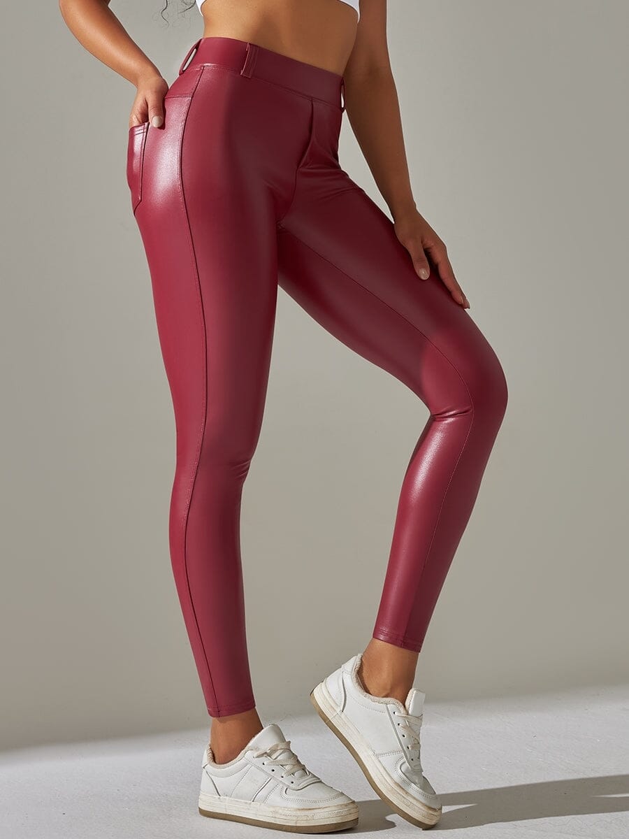 Legging Simili Cuir Intérieur Velours Leggings Ultime Legging 