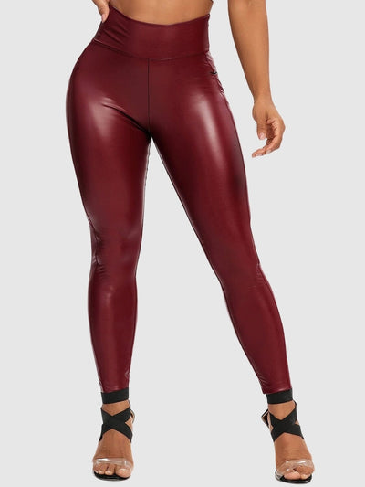 Legging Simili Cuir Poches Leggings Ultime Legging : Legging Femme | Vêtements de Sport 