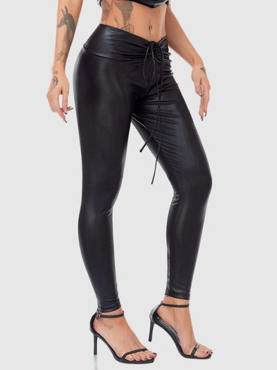 Legging Simili Cuir Taille Élastique Leggings Ultime Legging 