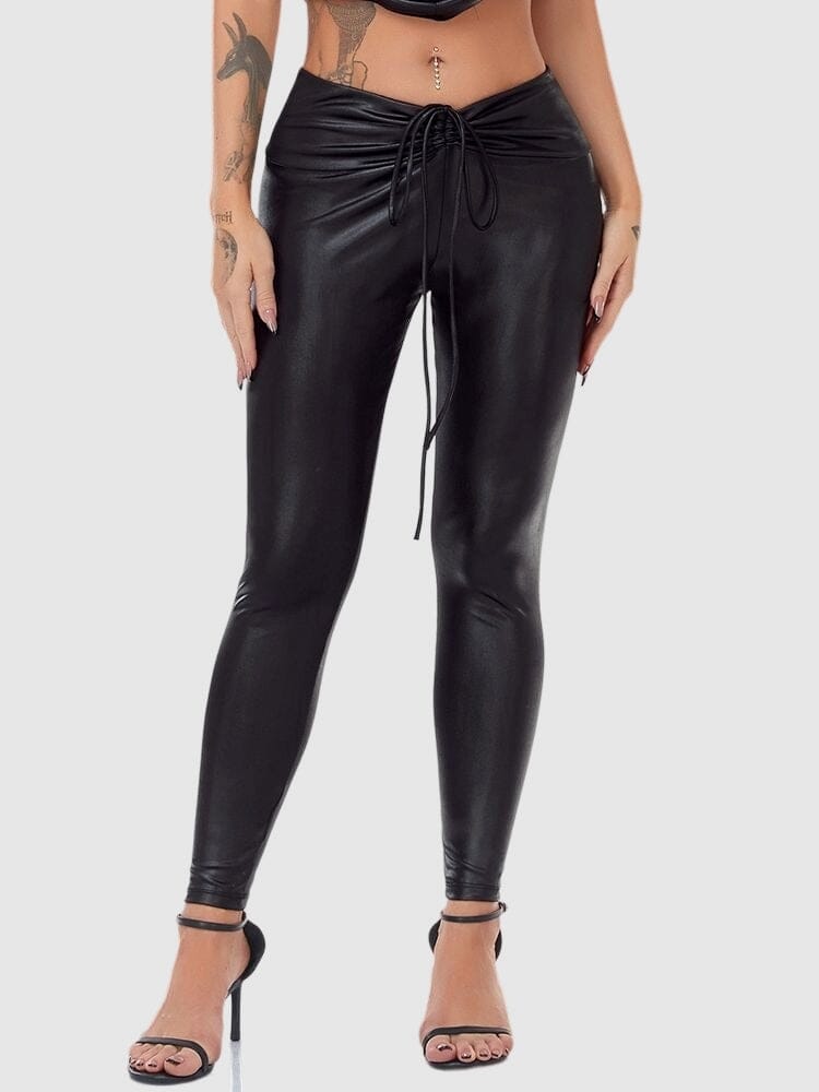 Legging Simili Cuir Taille Élastique Leggings Ultime Legging 