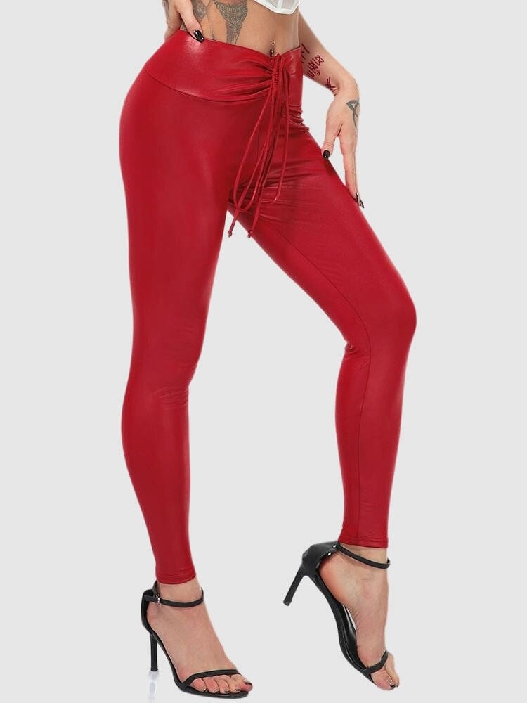 Legging Simili Cuir Taille Élastique Leggings Ultime Legging 