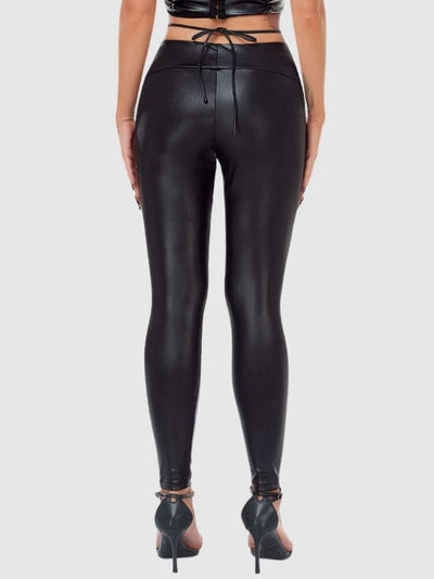 Legging Simili Cuir Taille Élastique Leggings Ultime Legging 