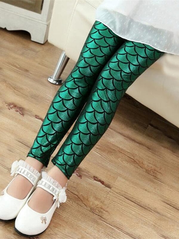 Legging Sirène Fille Leggings Ultime Legging 2 Ans Vert 