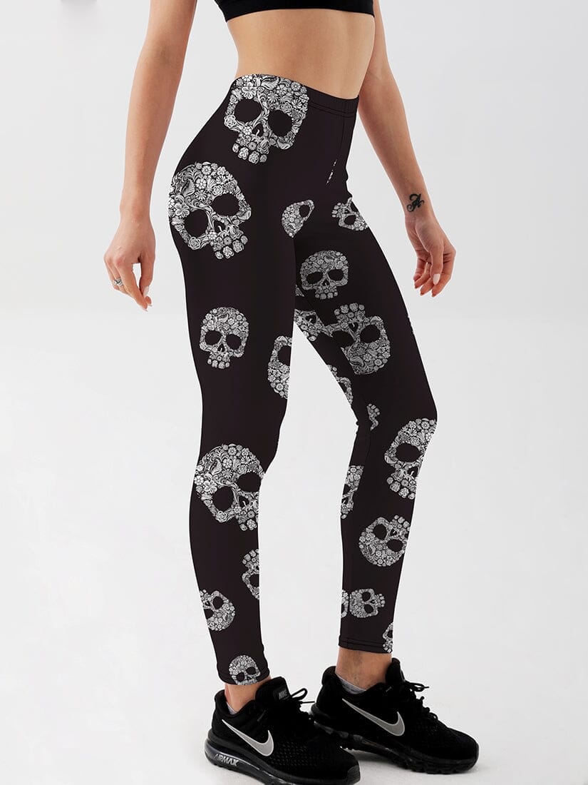 Legging Skull Têtes de Mort Leggings Ultime Legging S 