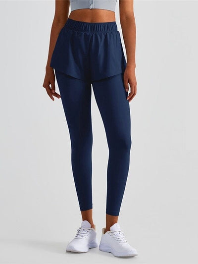 Legging Sport 2 en 1 avec Short, Poche Ultime Legging S Bleu 