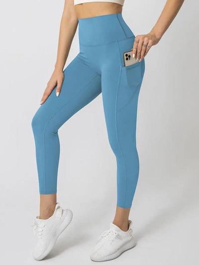 Legging Sport 7/8 Poche Leggings Ultime Legging XS Bleu 