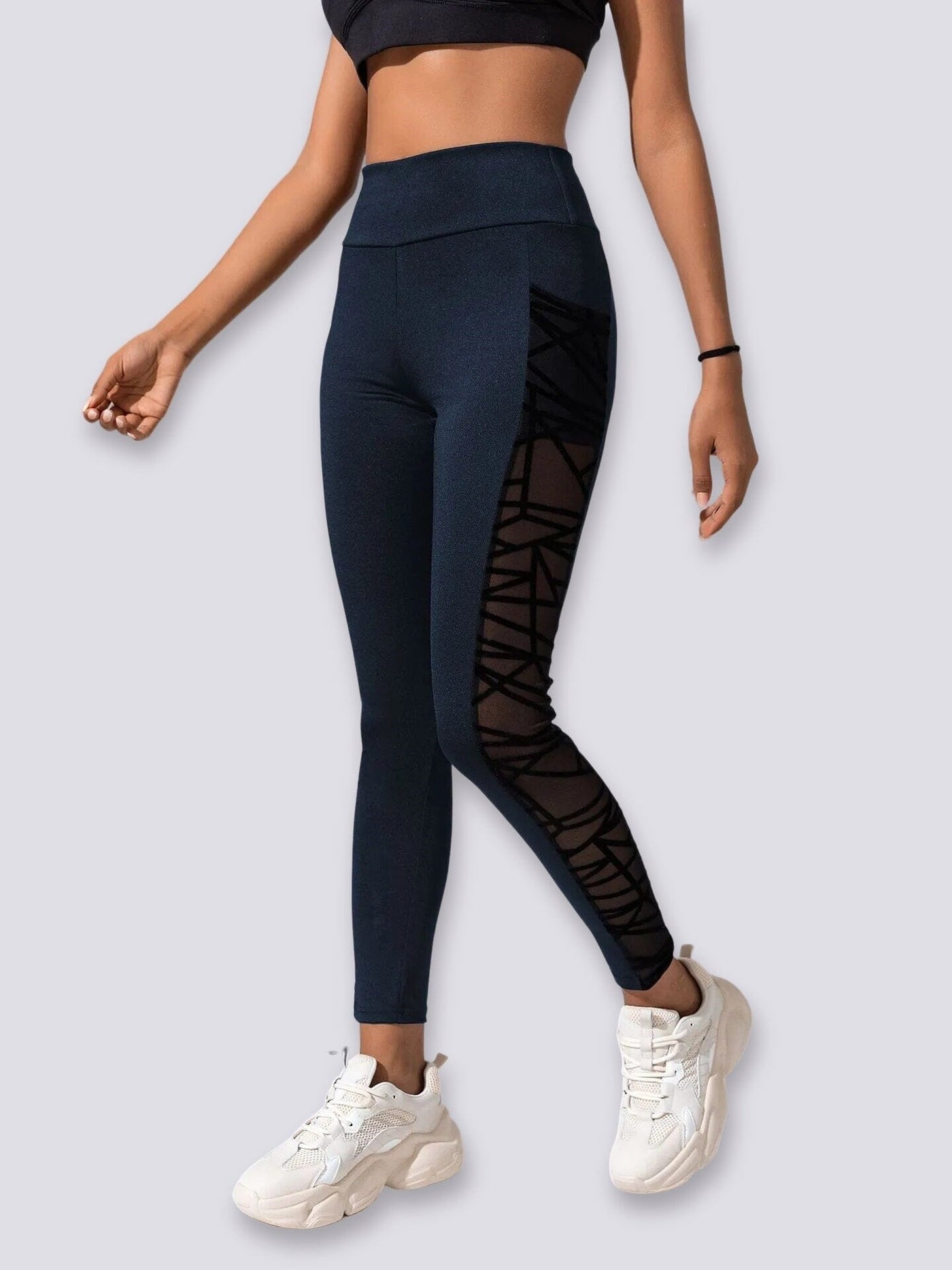 Legging Sport Ajouré (Poche) Leggings Ultime Legging S Bleu 