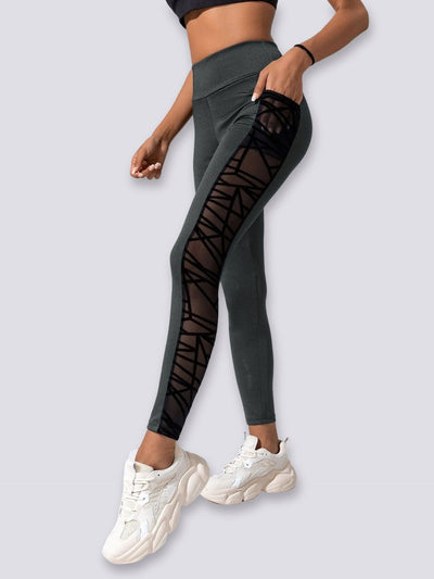 Legging Sport Ajouré (Poche) Leggings Ultime Legging S Gris 