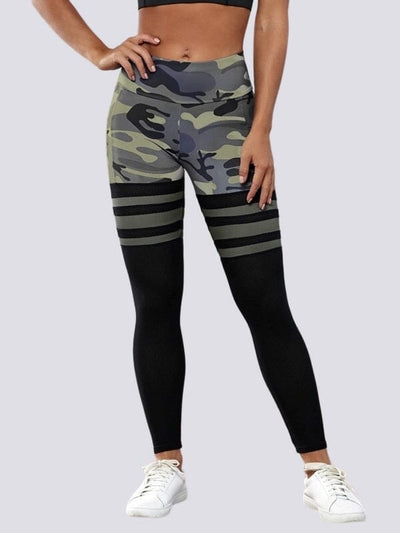 Legging Sport Camouflage Maintien Ferme Taille Haute (Poches) Leggings Ultime-Legging 