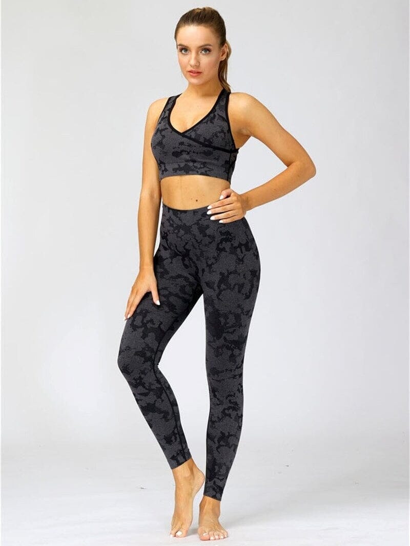 Legging Sport Camouflage Sans Couture Leggings Ultime Legging : Legging Femme | Vêtements de Sport 