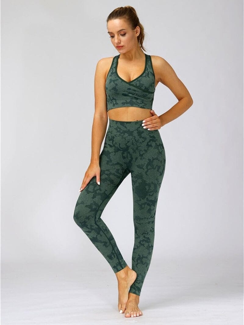 Legging Sport Camouflage Sans Couture Leggings Ultime Legging : Legging Femme | Vêtements de Sport 