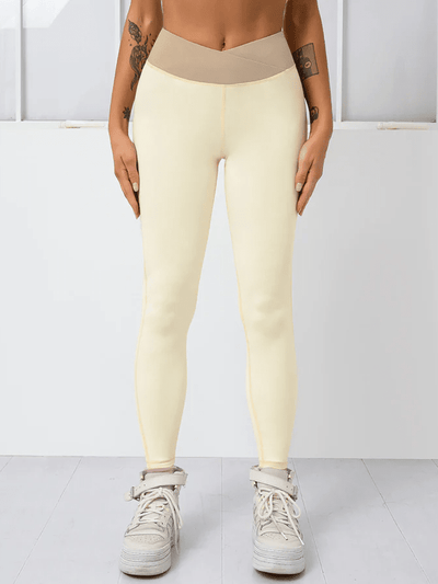 Legging Sport Ceinture Croisée - Elixy Ultime Legging S Crème 