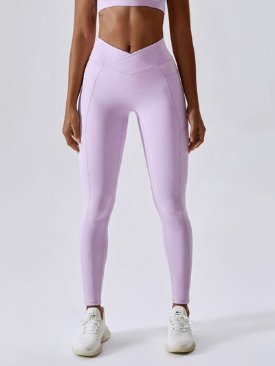 Legging Sport Ceinture V Push Up Poches Ultime Legging S Violet 