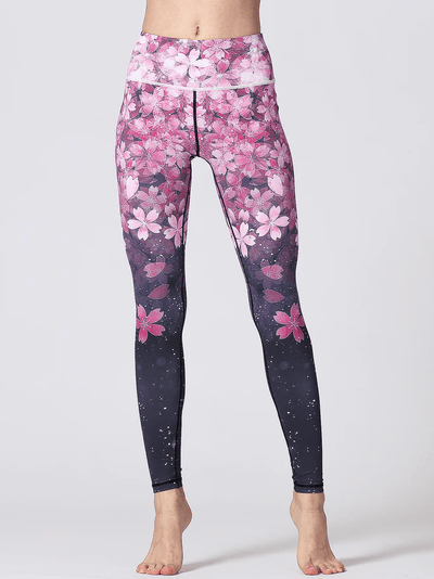 Legging Sport Fleuri Leggings Ultime Legging : Legging Femme | Vêtements de Sport 