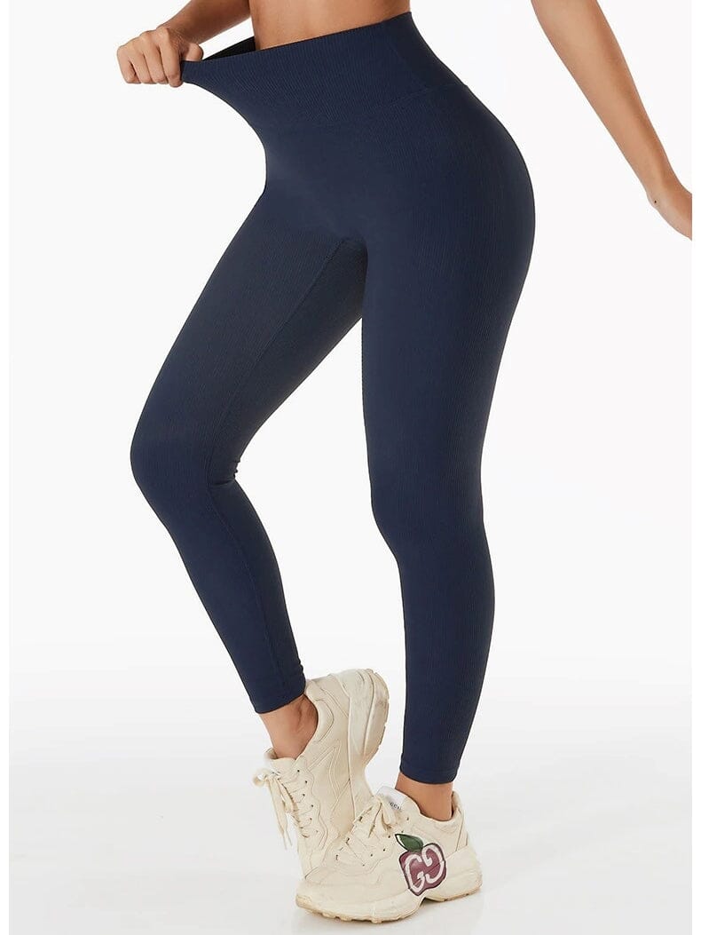 Legging Sport Galbant Côtelé Leggings Ultime Legging : Legging Femme | Vêtements de Sport S Bleu royal 