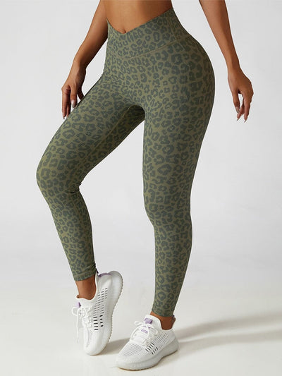 Legging Sport Léopard Taille Haute Leggings Ultime Legging S Vert 