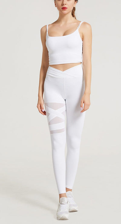 Legging Sport Maille Transparente Leggings Ultime Legging 