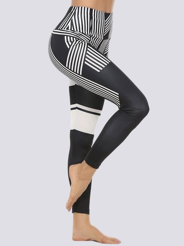 Legging Sport Motif Rayé Leggings Ultime Legging 