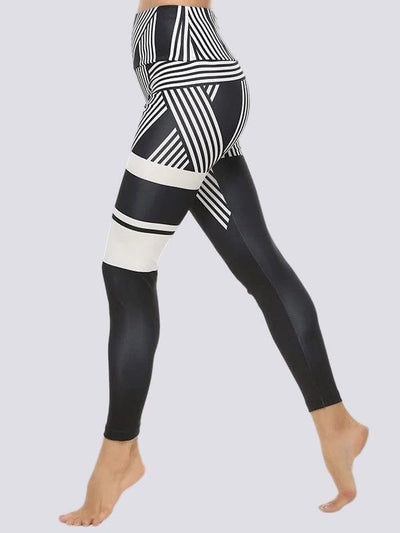 Legging Sport Motif Rayé Leggings Ultime Legging 