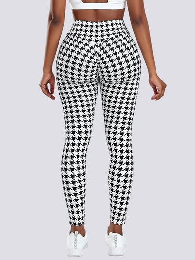 Legging Sport Pied de Poule Push Up Ultime-Legging 