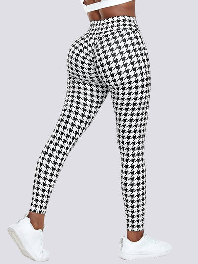 Legging Sport Pied de Poule Push Up Ultime-Legging S 