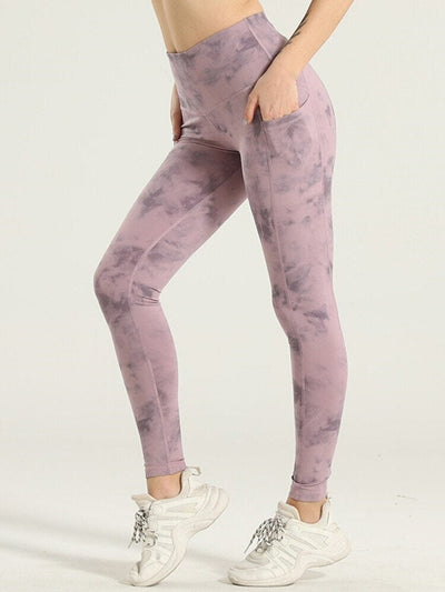 Legging Sport Poches Imprimé Leggings Ultime Legging : Legging Femme | Vêtements de Sport S Violet 